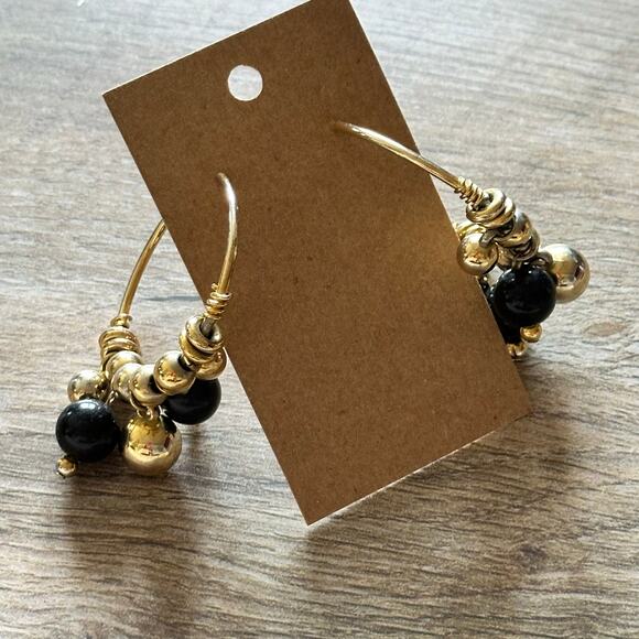 BOGO FREE BEADED HOOP EARRINGS - Picture 3 of 5